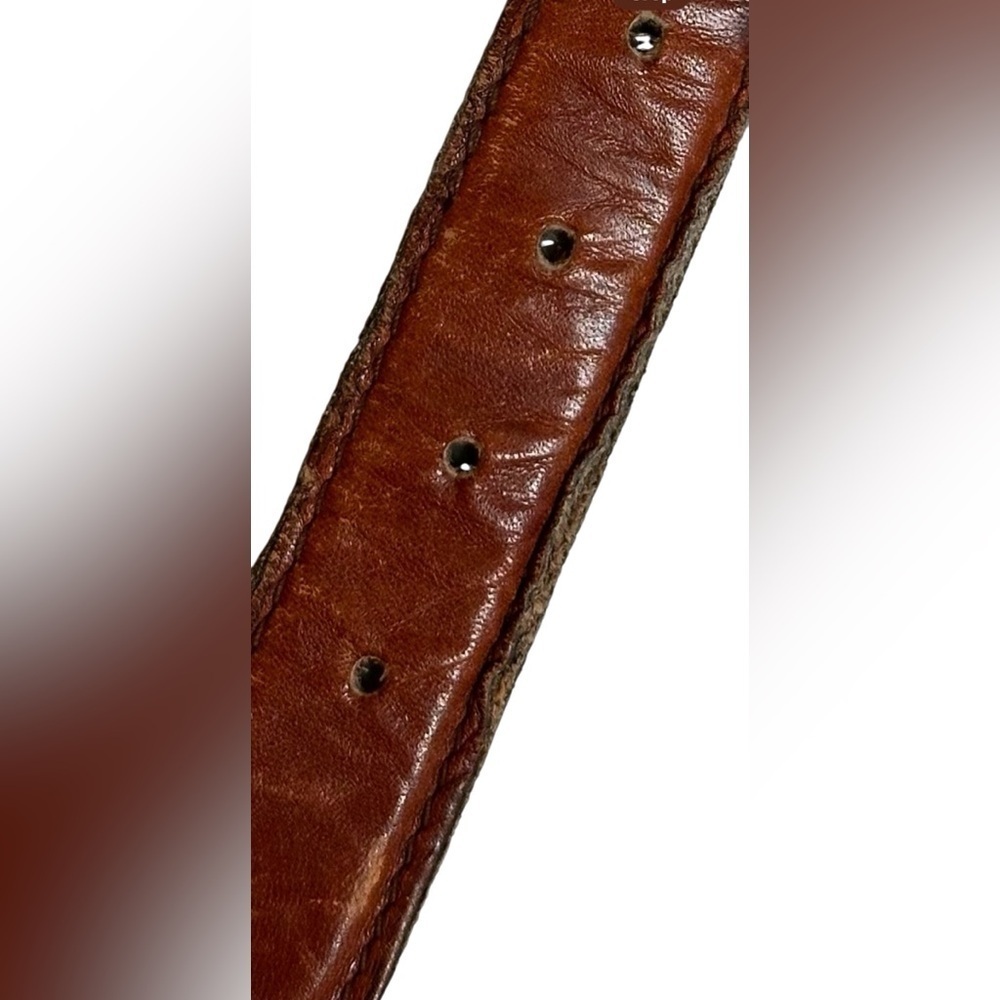 A men’s / women’s leather braided belt, Made in Uraguay. M. - Picture 5 of 12